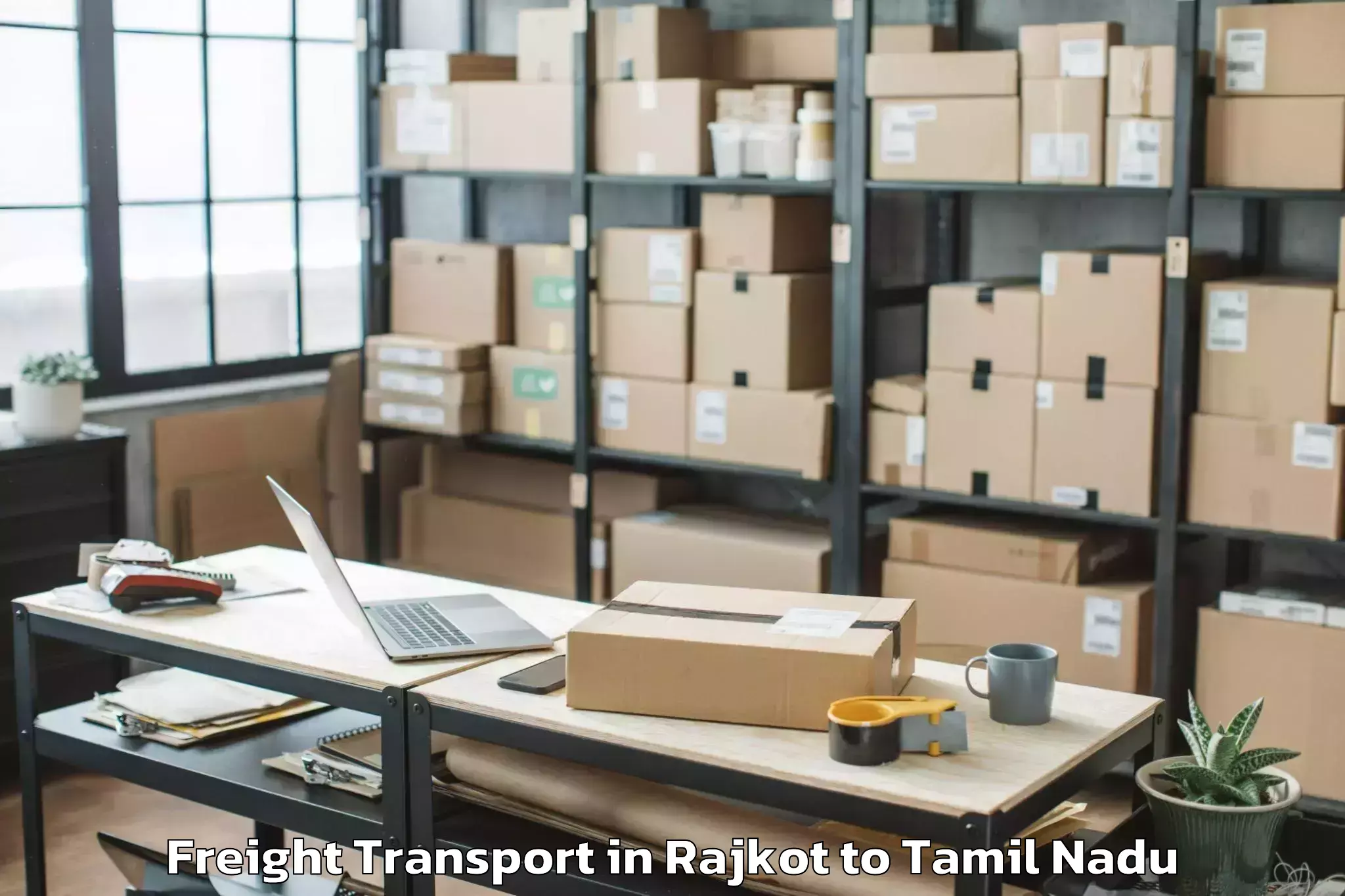 Leading Rajkot to Kadambur Freight Transport Provider